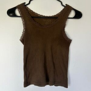 Brandy-melville Women's Brown Vest